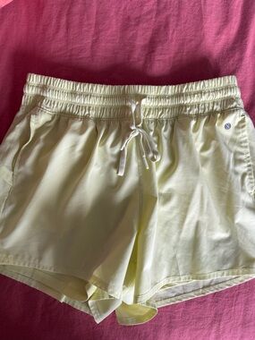 Layer 8 Light Yellow Women's Athletic Drawstring Shorts